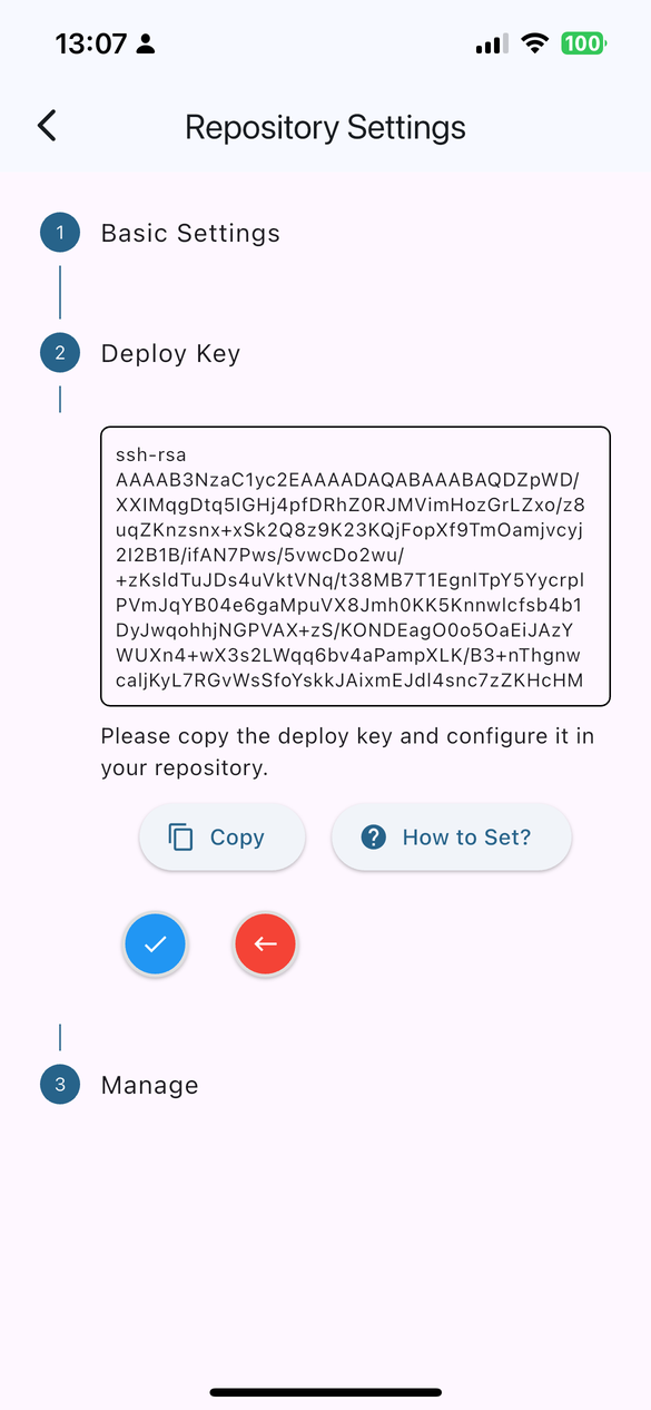 Copy the Public Key and Set It in Your Repository